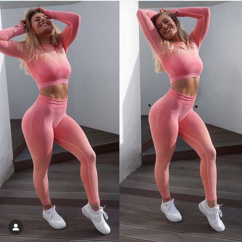 Pink Ombré Seamless Gymshark Leggings